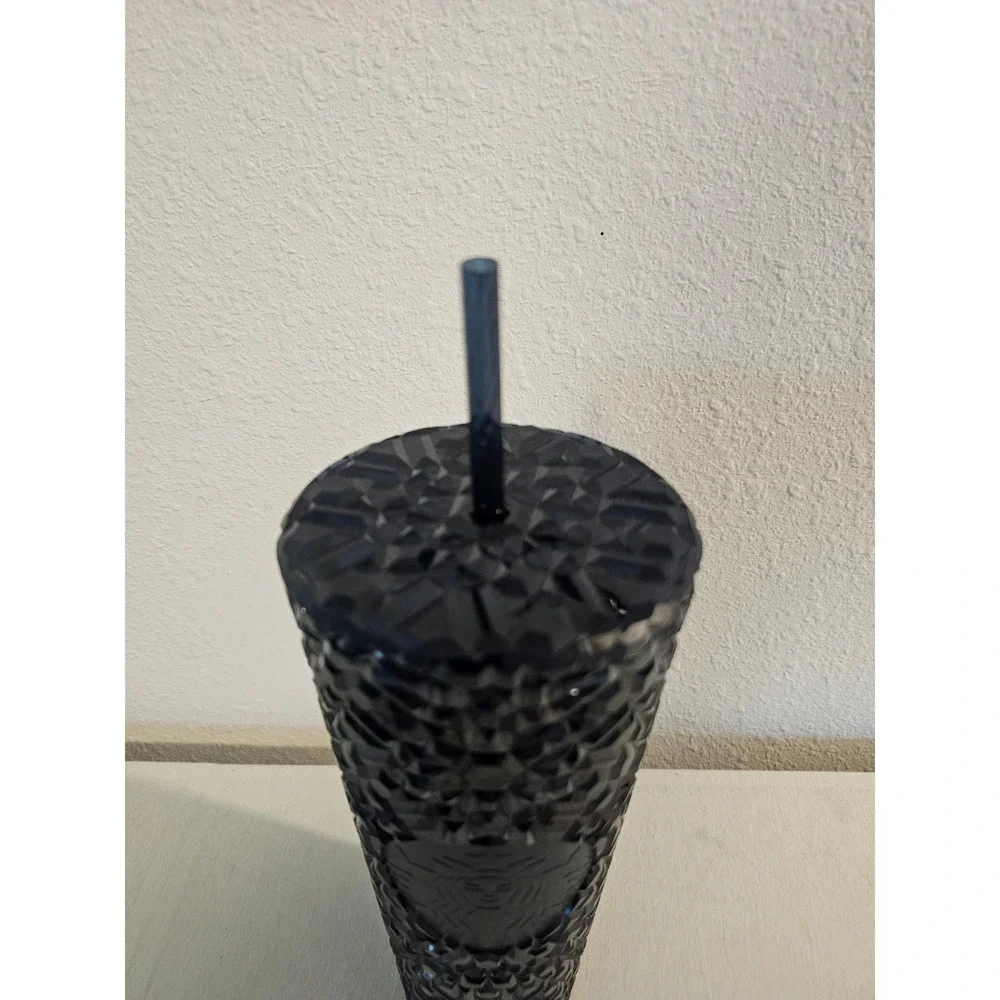Starbucks 24oz Tumbler midnight Blue Bling Studded Cold Cup Jewel Collection